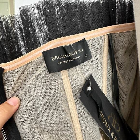 Bronx and Banco Black Tulle Anna Mini Dress – US 10 / XL - Picture 3 of 4